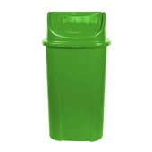 Lixeira Lar Plásticos com Tampa Basculante 60L Verde 1 UN