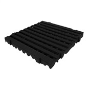 Estrado Plástico Lar Plásticos 50x50x5cm Preto 1 UN
