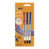 Caneta Gel BIC Gelocity 0,5 Azul Preta e Vermelha 1 PT