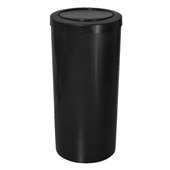Lixeira Plástica JSN com Tampa Meia Esfera 50L Preta 1 UN