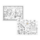 Pasta Envelope com Botão Dello A4 para Colorir Be Capy Estampa Passeio