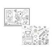 Pasta Envelope com Botão Dello A4 para Colorir Be Capy Estampa Pintor