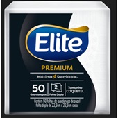Guardanapo Elite Folha Dupla Pequeno Branco PT 50 FL