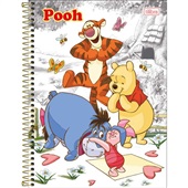 Caderno Universitário Tilibra Capa Dura Pooh A 80 FL 1 UN