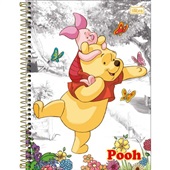 Caderno Universitário Tilibra Capa Dura Pooh B 80 FL 1 UN