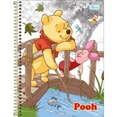 Caderno Universitário Tilibra Capa Dura Pooh D 80 FL 1 UN