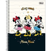 Caderno Universitário Tilibra Capa Dura Minnie A 80 FL 1 UN