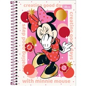 Caderno Tilibra 1/4 Espira Capa Dura Minnie A  80 Folhas 1 UN
