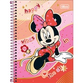 Caderno Tilibra 1/4 Espiral Capa Dura Minnie D 80 Folhas 1 UN