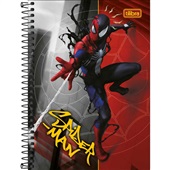 Caderno Tilibra 1/4 Espiral Capa Dura Spider-Man A 80 Folhas 1 UN