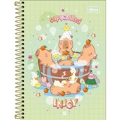 Caderno Tilibra 1/4 Espiral Capa Dura Capy Club B 80 Folhas 1 UN
