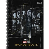 Caderno Universitário Tilibra Capa Dura Thunderbolts C 80 FL 1 UN