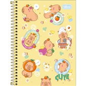 Caderno Tilibra 1/4 Espiral Capa Dura Capy Club D 80 Folhas  1 UN