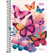 Caderno Espiral Tilibra 1/4 Capa Dura Bloom A 80 Folhas 1 UN