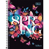Caderno Espiral Tilibra 1/4 Capa Dura Bloom C 80 Folhas 1 UN