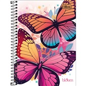 Caderno Espiral Tilibra 1/4 Capa Dura Bloom C 80 Folhas 1 UN