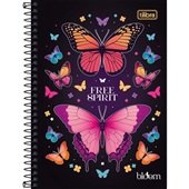 Caderno Espiral Tilibra 1/4 Capa Dura Bloom D 80 Folhas 1 UN