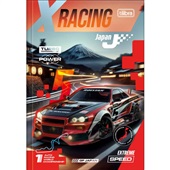 Caderno de Brochura Tilibra 1/4 Capa Dura X-Racing D  80 Folhas 1 UN