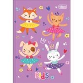Caderno de Brochura 1/4 Tilibra Capa Dura Kids Feminino A 48 Folhas 1