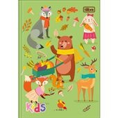 Caderno de Brochura Tilibra 1/4 Capa Dura Kids Feminino C 48 Folhas 1