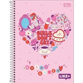 Caderno Universitário Tilibra Capa Dura Like+ Feminino A 96 FL 1 UN