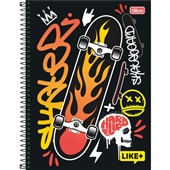 Caderno Universitário Tilibra Capa Dura Like+ Masculino A 96 FL 1 UN