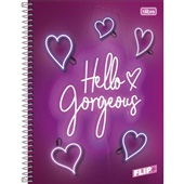 Caderno Universitário Tilibra Capa Dura Flip+ Feminino B 96 FL 1 UN