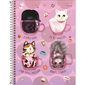 Caderno Universitário Tilibra 1 Matéria Capa Dura 200x275mm Purrfect D