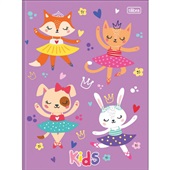 Caderno Brochurão Tilibra Capa Dura Kids Feminino A 48 Folhas 1 UN