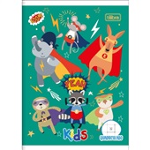 Caderno Quadriculado Tilibra 1/4 Capa Flexível Kids A 40 Folhas 1 UN