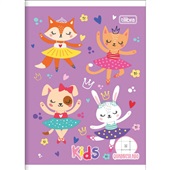 Caderno Quadriculado Tilibra 1/4 Capa Flexível Kids B 40 Folhas 1 UN