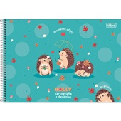 Caderno de Cartografia Tilibra Capa Dura Holly A 80 Folhas 1 UN