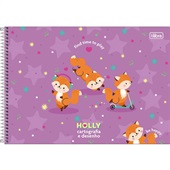 Caderno de Cartografia Tilibra Capa Dura Holly B 80 Folhas 1 UN