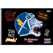 Caderno de Cartografia Tilibra Capa Dura Show B 80 Folhas 1 UN