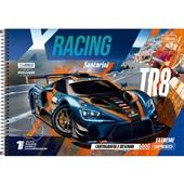 Caderno de Cartografia Tilibra Capa Dura X-Racing A 80 Folhas 1 UN