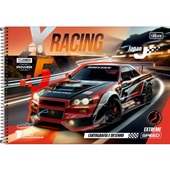 Caderno de Cartografia Tilibra Capa Dura X-Racing B 80 Folhas 1 UN