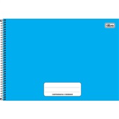 Caderno de Cartografia Tilibra Capa Dura Pepper Azul 80 Folhas 1 UN