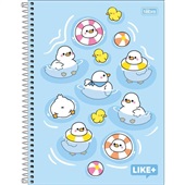Caderno Universitário Tilibra Capa Dura Like+ Feminino D 200 FL 1 UN