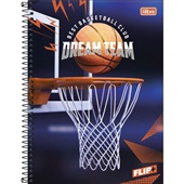 Caderno Universitário Tilibra Capa Dura Flip+ Masculino A 200 FL 1 UN