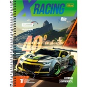 Caderno Universitário Tilibra Capa Dura X-Racing B 200 FL 1 UN