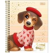 Caderno Colegial Tilibra Capa Dura Brownie D 60 FL 1 UN