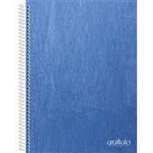 Caderno Universitário Animativa Capa Dura Graffiato Azul 120 Folhas 1