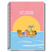 Caderno Universitário Credeal Capa Dura Garfield D 80 FL 1 UN