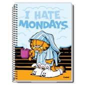 Caderno Universitário Credeal Capa Dura Garfield A 160 FL 1 UN