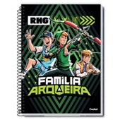 Caderno Universitário Credeal Capa Dura Família Arqueira 80 Folhas 1 U