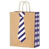 Sacola de Papel Festcolor M 29X24X12cm Gravata Mister 1 UN