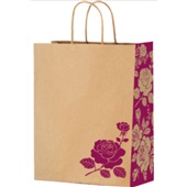 Sacola de Papel Festcolor M 29X24X12cm Rosa 1 UN