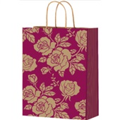 Sacola de Papel Festcolor P Estampa Flores 28x18x9cm 1 UN