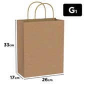 Sacola Kraft G Festcolor Lisa 33x26x17cm 1 UN