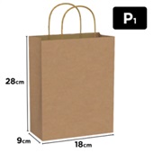 Sacola Kraft P Festcolor Lisa 28x18x9cm 1 UN